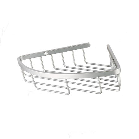 Coltar de baie MSV, aluminiu, alb, 1 raft, 22.5 x 22.5 x 4 cm
