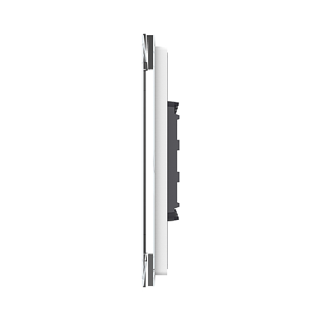Panou intrerupator dublu Livolo VL-P702-2W, sticla securizata, alb 