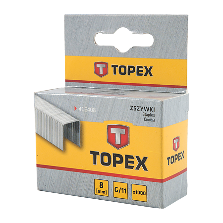 Capse Topex, pentru tapiterie, de tip G, 8 mm, 1000 buc