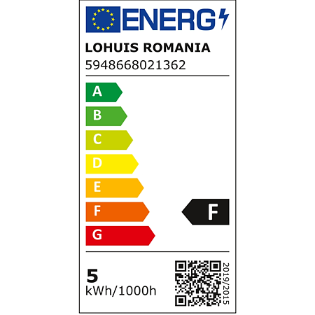 Bec normal A 60 Cu Led, E27, 5 W