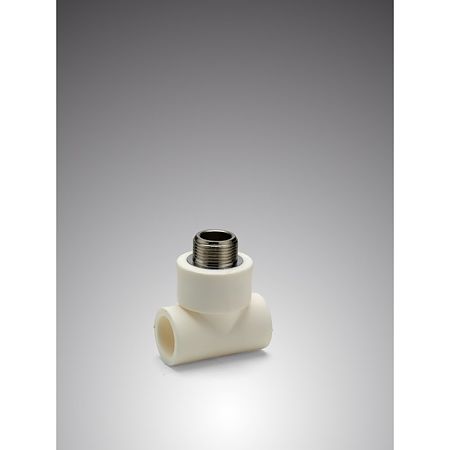 Teu PPR 20 mm Vesbo, 1/2", filet exterior, alb