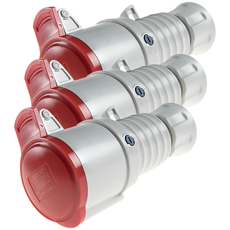 Priza industriala mobila Gewiss GW62020H, 3P+N+E, 32 A, IP44