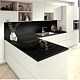 Placa antistropi Egger U999 PM Negru / GZW SM Alb, placa suport MDF, decor uni, anti-amprenta, 4100 x 640 x 8 mm