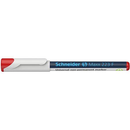 Marker nepermanent Schneider OHP 223, rosu, 0.7 mm