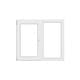 Fereastra PVC, 5 camere, deschidere oscilobatant, stanga, alb, 150 x 120 cm