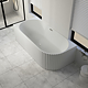 Cada baie freestanding Bali Sanotechnik, montaj stanga, acryl, ovala, alb, 170 x 80 x 56 cm
