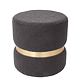 Taburet Ring, inel auriu, textil gri T03, rotund, 38 x 38 x 40 cm Taburet Ring, inel auriu, textil gri T03, rotund, 38 x 38 x 40 cm