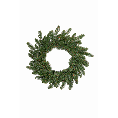 Coronita brad artifical Barocco, verde, diametru 40 cm