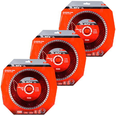 Disc diamantat taiere uscata MTX Premium Turbo, 180 x 22.2 mm