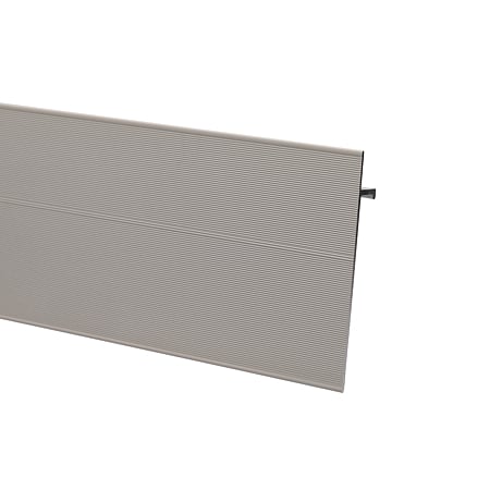 Profil de inchidere Shadow Gap SET S77, tip plinta, aluminiu, compatibil banda LED, alb, 80 x 3000 mm