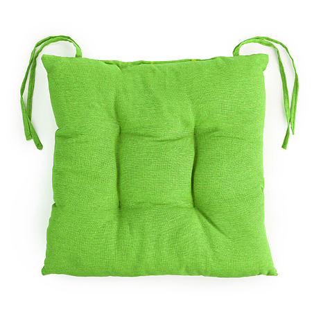 Perna  patrata pentru scaun, bumbac, verde, 40 x 40 cm,