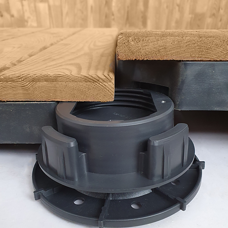 Kit de terasa flotanta, pin termotratat, 600 x 600  mm