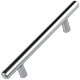 Maner cilindric otel D12 mm, 96 mm, crom mat