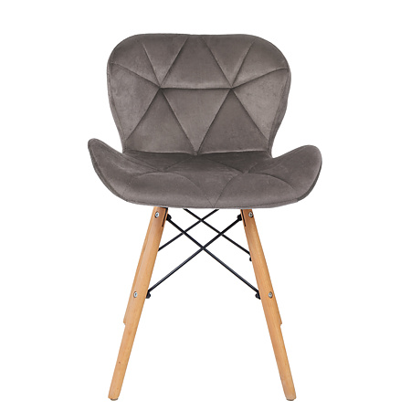 Scaun bucatarie / living Eliza, tapitat, catifea, cadru de lemn, gri, max. 110 Kg., 73 x 47 cm Scaun bucatarie / living Eliza, tapitat, catifea, cadru de lemn, gri, max. 110 Kg., 73 x 47 cm