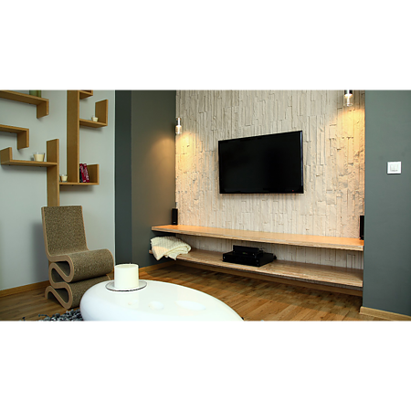 Piatra decorativa Stegu Creta 1, alb, interior