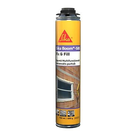 Spuma poliuretanica monocomponenta Sika Boom®-580 Fix & Fill, aplicare cu pistol, 750 ml