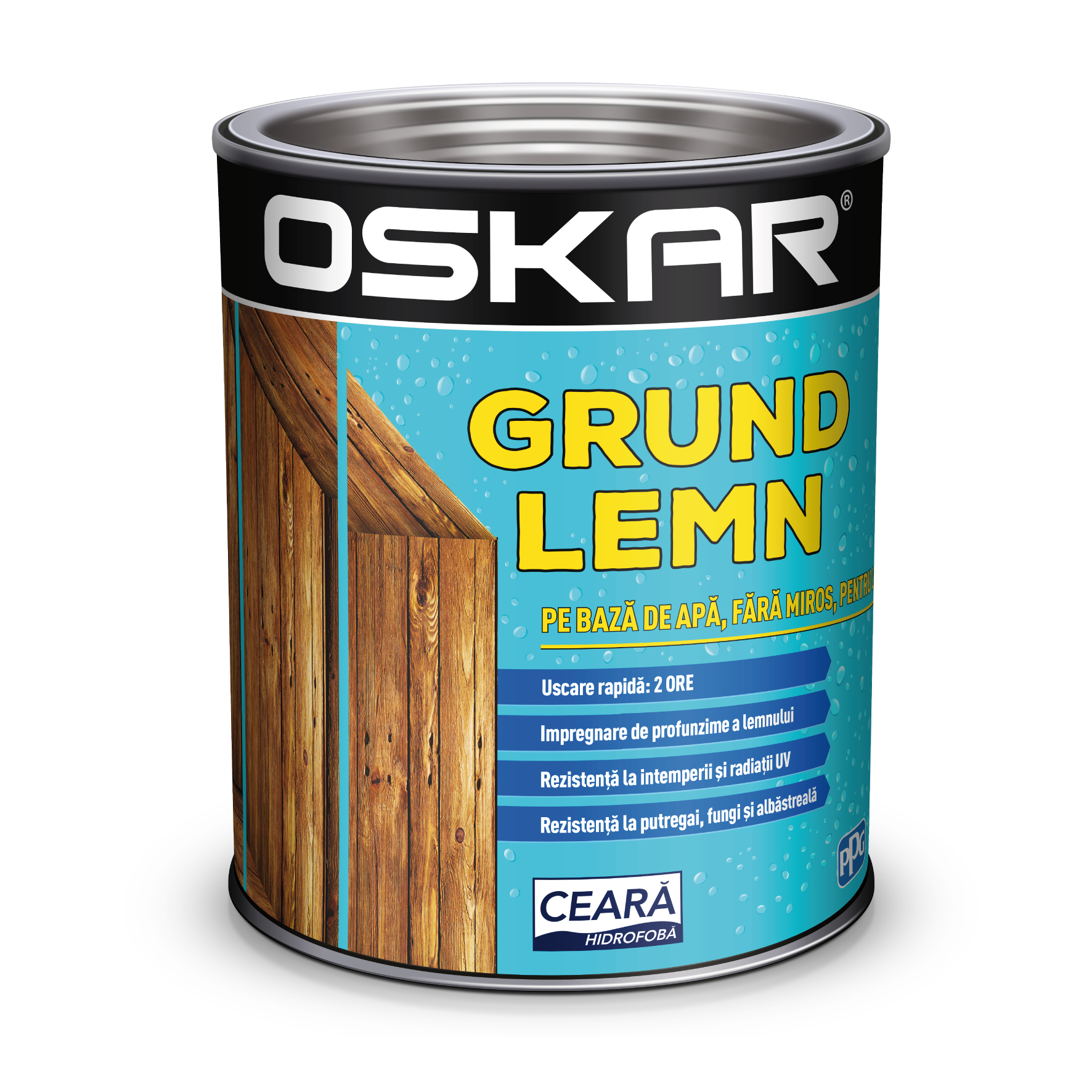 Grund pentru lemn pe baza de apa, Oskar, incolor, 0,75 L