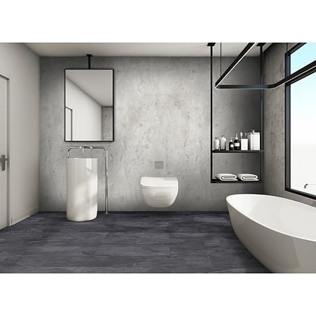 Panou decorativ SPC Kronospan Rocko Concrete R109, impermeabil, gri, 2800 x 1230 x 4 mm