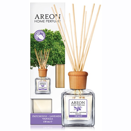 Odorizant cu betisoare Areon Home Perfume, Patchouli Lavender Vanilla, 150 ml 