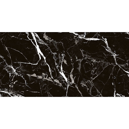 Faianta baie Lucinda, negru, lucios, aspect de marmura, 59.5 x 29.5 cm