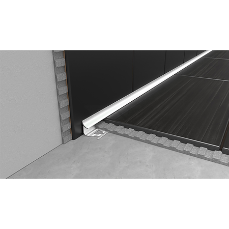 Profil din aluminiu pentru colt interior, S96, argintiu, 2,5 m