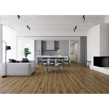 Pardoseala SPC 4+1 mm Giza PRF10381-15, rezistent la apa, clasa de trafic 33, click drop-lock i4F, folie izolatoare atasata, decor lemn, 1220 x 180 mm