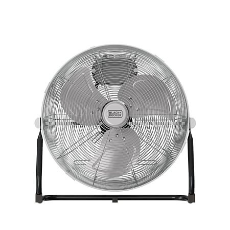 Ventilator de birou Black + Decker, 60 W, 3 trepte, plastic, gri/argintiu, 35 x 45 cm