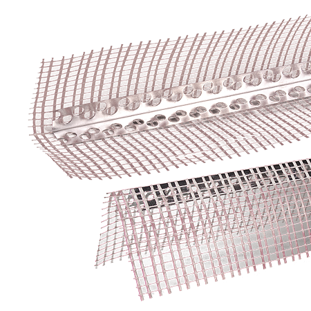 Profil de colt, aluminiu, plasa fibra de sticla, 100 x 100 x 2500 mm