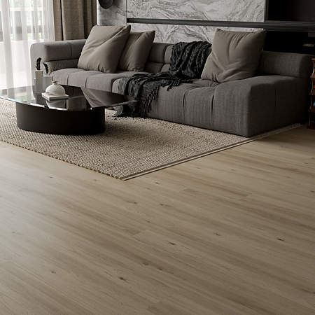 Parchet laminat 7 mm AGT Bella Lugano, nuanta medie, bej, clasa de trafic 31, clic sistem, 1200 x 191 mm