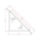 Profil inaltator blat, plastic cu folie PVC, negru, 4 m