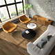 Gresie exterior/interior portelanata Pavimento, mat, maro, tip parchet, clasa aderenta R9, PEI 3, 9 mm, 60 x 15 cm