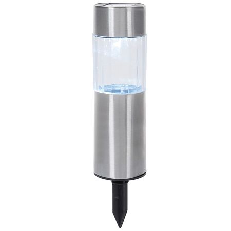 Lampa solara LED Cylinder, de gradina, 1xLED, lumina rece, 15 cm 