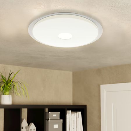 Plafoniera Igroka, plastic, LED, 22 W, alb, 46.5 cm