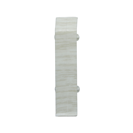 Set element de imbinare plinta parchet, stejar alb, PVC, 80 x 22 mm, 2 bucati/set