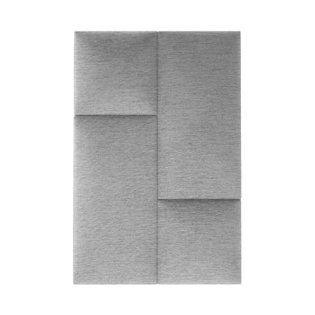 Panou decorativ tapitat, Simple KA16, gri, dreptunghi, 600 x 300 x 37 mm