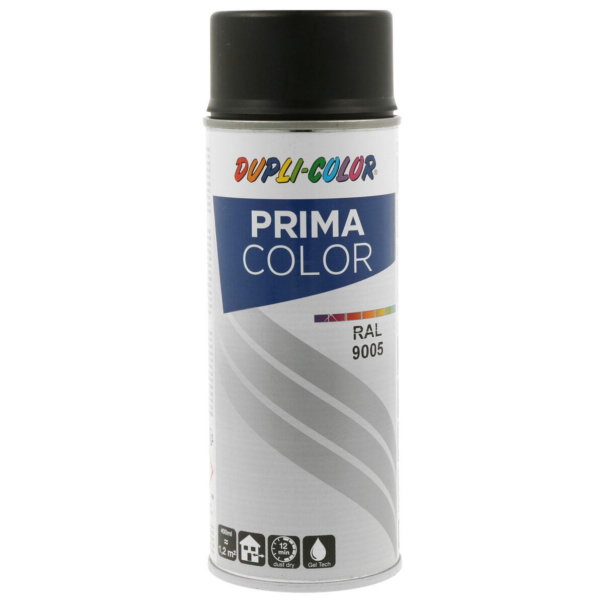 Vopsea spray Dupli-Color Prima, RAL 9005 negru lucios, 400 ml 400