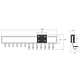 Suport pentru cravate si curele, 480 mm
