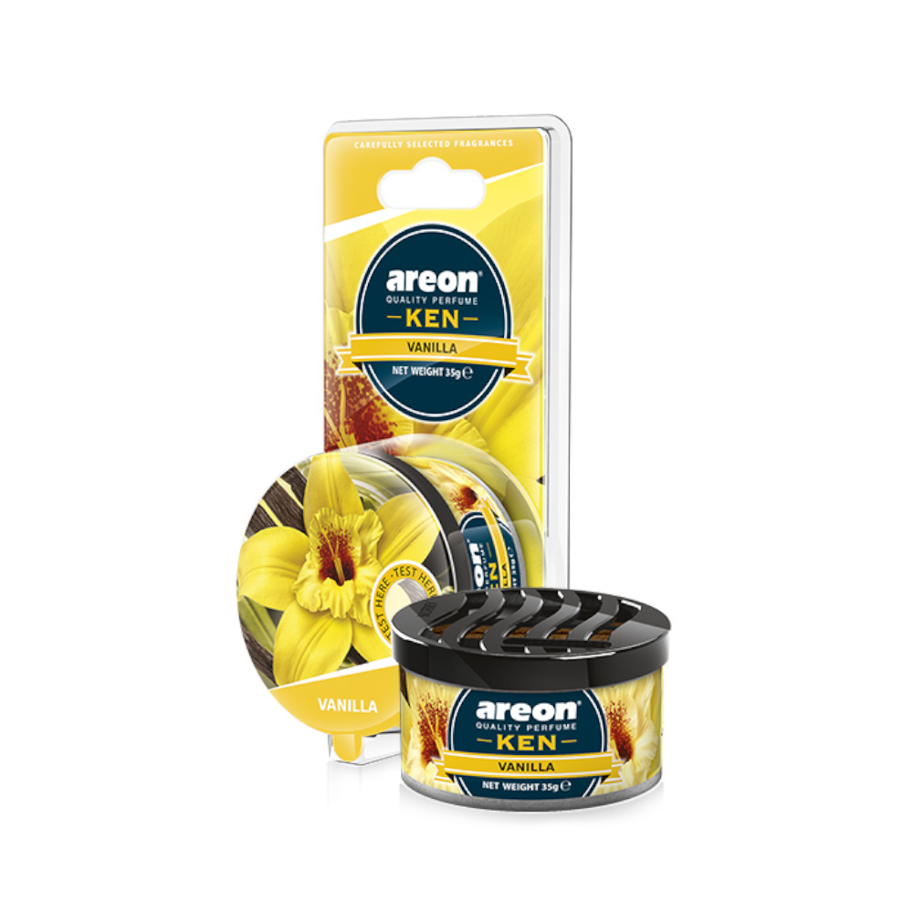 Odorizant auto Areon Ken Blister, Vanilla, 35 g