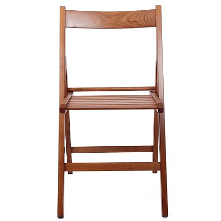 Scaun pliabil lemn Basic, ciresc, sezut de lemn, 79 x 42 cm