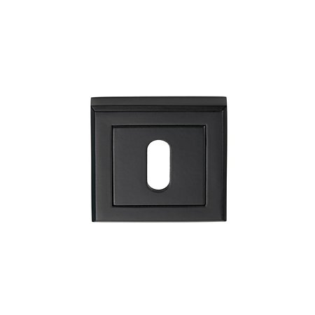 Maner usa interior Gato Cubus, cu rozeta patrata pentru cheie, 52 mm, zamac, negru Maner usa interior Gato Cubus, cu rozeta patrata pentru cheie, 52 mm, zamac, negru