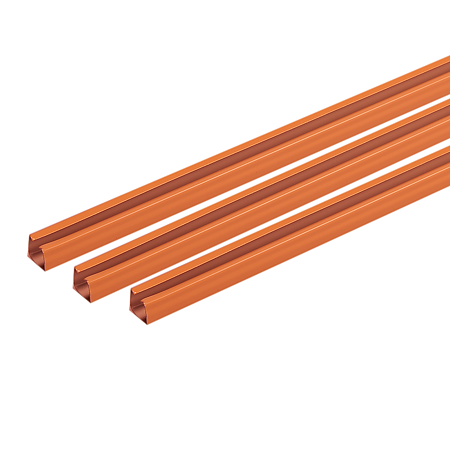 Sina U pentru perdea, metal, cires, 250 cm