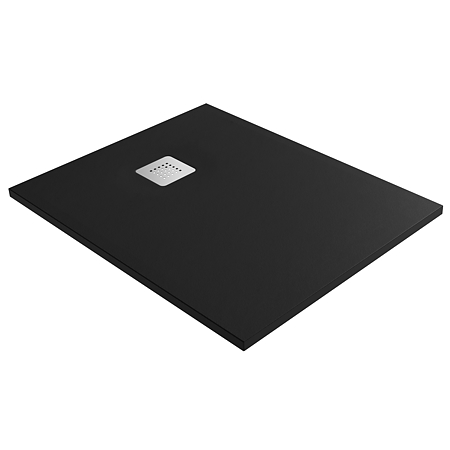 Cadita de dus Marmite, compozit, negru, dreptunghiulara, 1000 x 800 x 29 mm