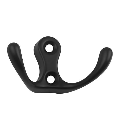 Cuier metalic Omega 501 Teko, aluminiu, negru, 30x55 mm