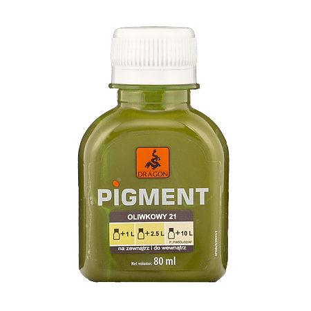 Pigment Dragon, pentru vopsea, verde maslin 21, 80 ml 