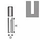 Freza dreapta lemn Dedra, otel, 2 muchii tungsten, prindere standard, 12 x 10 mm