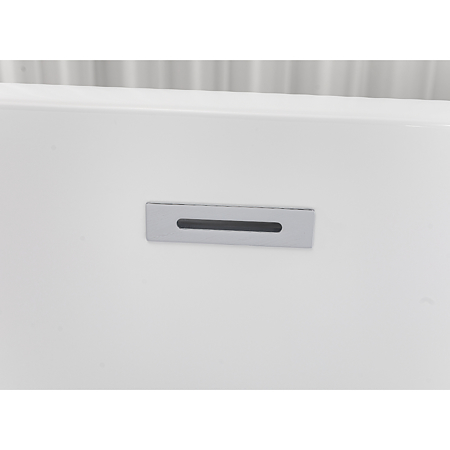 Cada baie freestanding Sanotechnik, ovala, negru, 170 x 75 x 58 cm