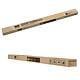 Glisiera aluminiu cu 18 lamele tip jaluzea, argintiu, 1,5 m, set 4 buc