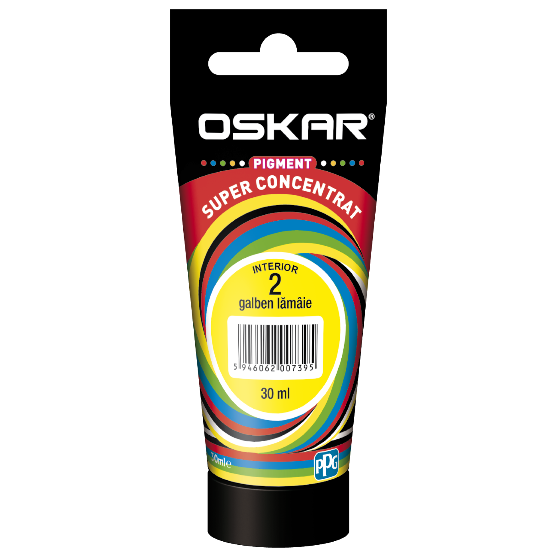 Pigment vopsea lavabila Oskar super concentrat, galben lamaie 2, 30 ml Coloranti