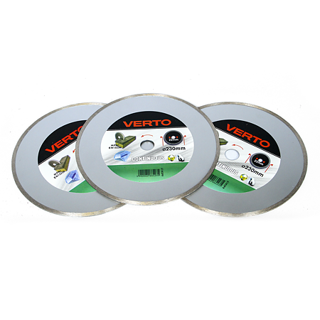 Disc diamantat continuu debitare marmura/granit Verto 61H2P9, 230 x 22.2 x 2 mm 