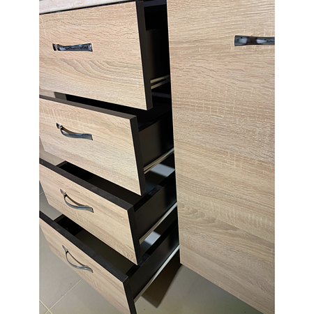 Mobilier pentru bucatarie Alina, stejar sonoma si wenge, 1,6 m Mobilier pentru bucatarie Alina, stejar sonoma si wenge, 1,6 m